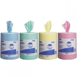 Салфетки многоразовые WYPALL* X50 (рулон, синий) Kimberly-Clark