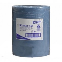WYPALL* X80 Протирочный материал - Большой рулон (серо-голубой) Kimberly-Clark