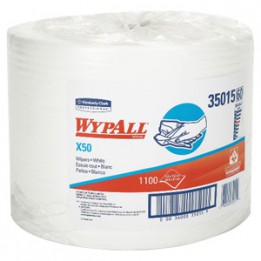 Салфетки многоразовые WYPALL* X50 (рулон, белый) Kimberly-Clark