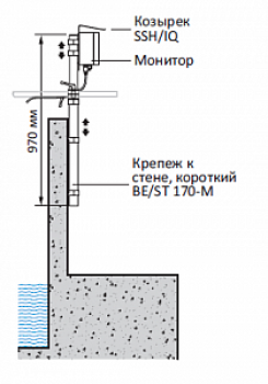 BE/ST 170-M крепление к полу с зажимом WTW