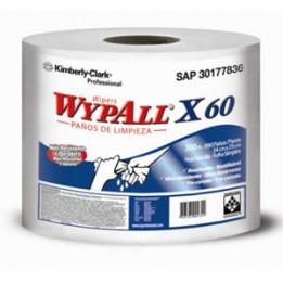 Салфетки многоразовые WYPALL* X60 (большой рулон, белый) Kimberly-Clark