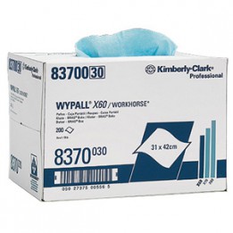 Салфетки многоразовые WYPALL* X60 (сложенные в 1/4, голубой) Kimberly-Clark