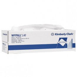 Салфетки одноразовые WYPALL L40 (бел., 1 сл.) Kimberly-Clark